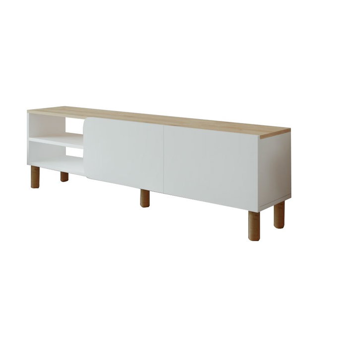 Hanah Home Soporte para TV River Blanco y Roble Zafiro Hanah Home Soporte para TV River Blanco y Roble Zafiro